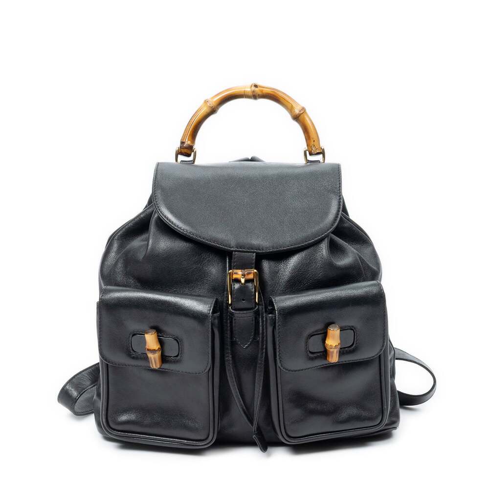 Gucci Vintage Bamboo Backpack Leather #333875G83B
